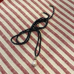 Faux Pearl and Marcasite Necklace